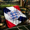 EnglFootball Crest Blanket Lightweight Ideal Bedding Blanket Perfect for Travel, Camping, Living Rooms, Offices, Sofas, Fan Christmas gift