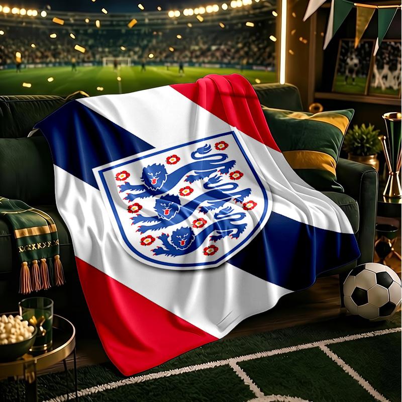 EnglFootball Crest Blanket Lightweight Ideal Bedding Blanket Perfect for Travel, Camping, Living Rooms, Offices, Sofas, Fan Christmas gift