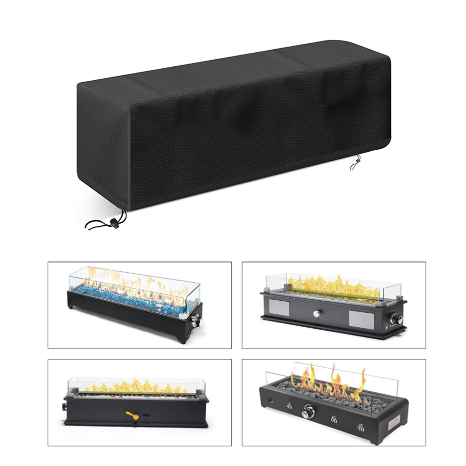 

Rectangular Fire Pit Cover 600D Oxford Cloth Tabletop Fire Pit Protection Cover Waterproof Tear-Resistant Cover Outdoor CHINA