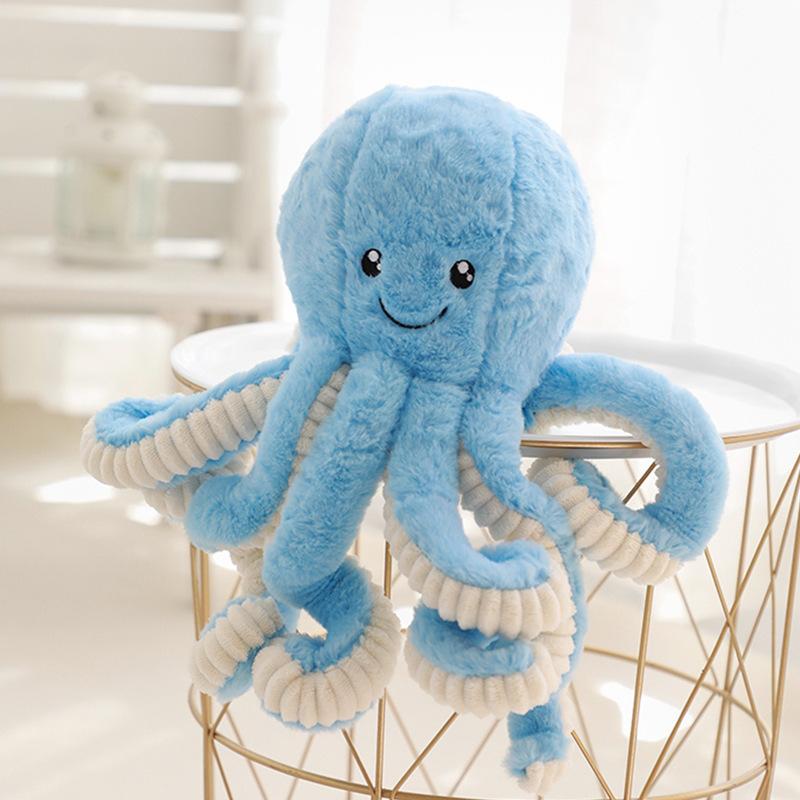

Big octopus plush toy, octopus doll birthday gift, star anise squid doll rag doll 18Cm [0.03kg] (small pendant) синій
