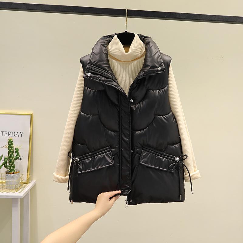 Ladies Autumn and Winter Plus Size Thermal Vest Trend Bread Suit Fluffy Loose Bread Suit Ladies Vest