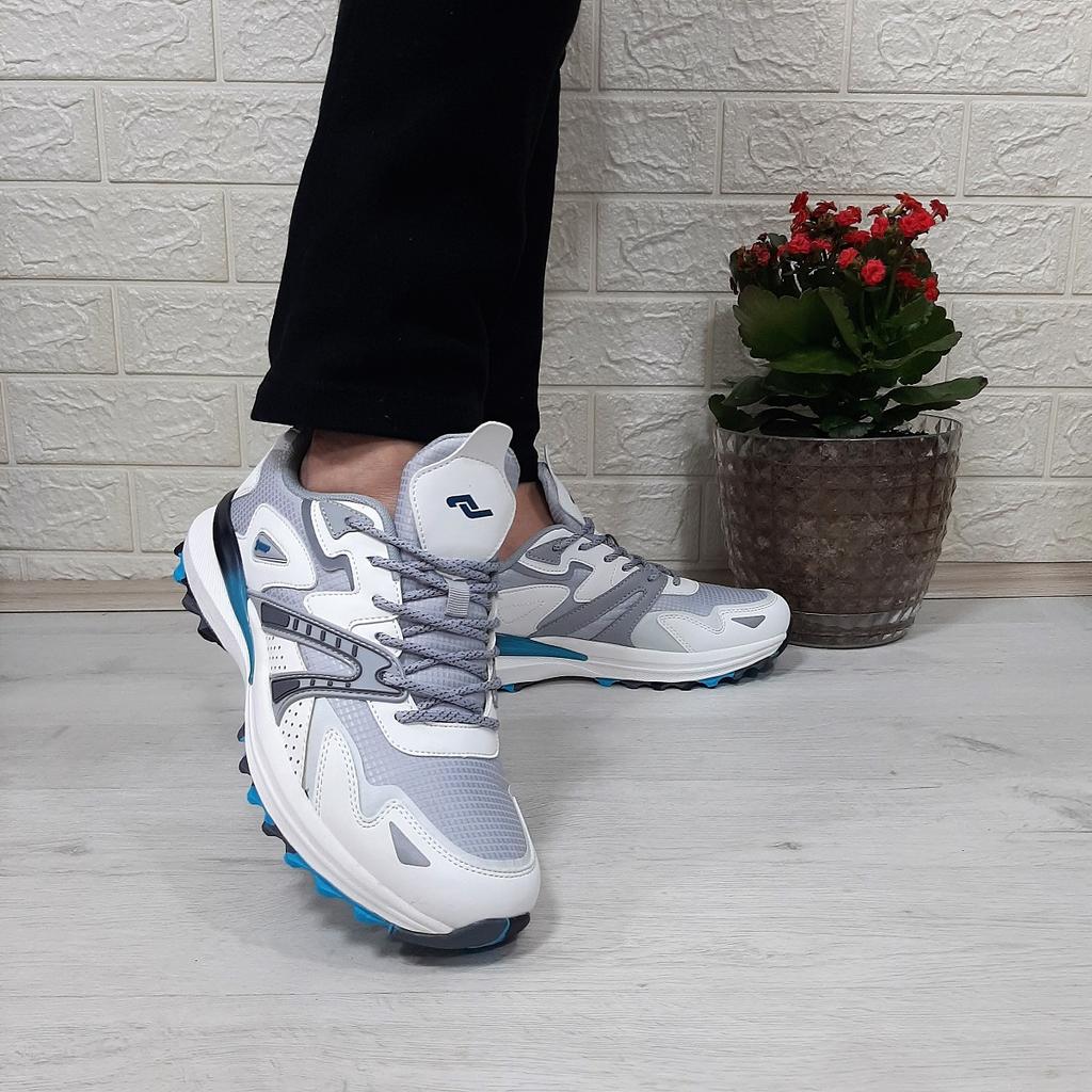 Jump 29725 White Gray Anatomical Insole Men's Sports Shoes