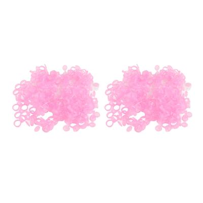 100 st Engångs Tatueringsfärg Ringkopp med Dammsäkert Lock Microblading Pigment Ringkopp för Ögonfransar