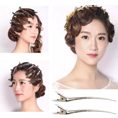 20 pinzas para seccionar el cabello, de metal, de sujeción firme, con orificios de galvanoplastia, para el cuidado del cabello en el salón