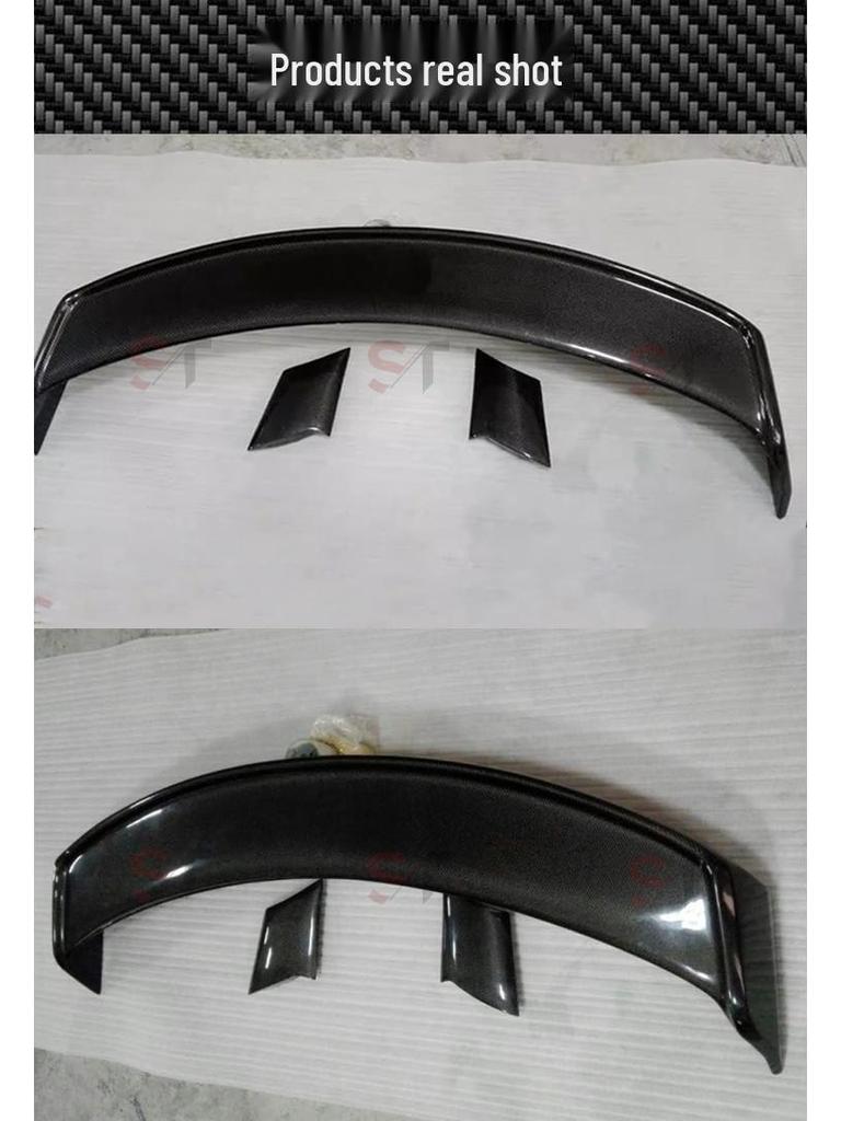 Ford Mustang Carbon Fiber Rear Spoiler Diffuser Stabilizer Trim