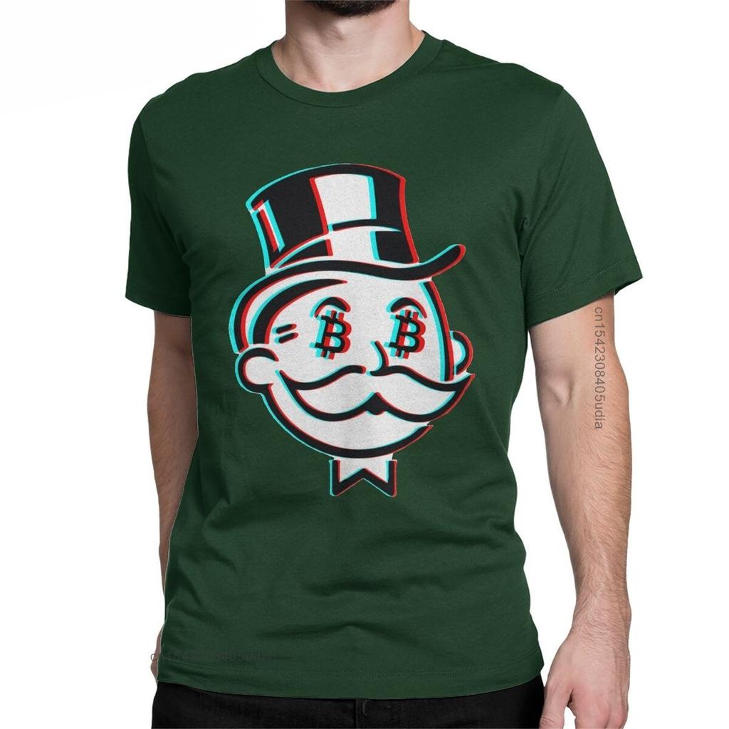 Fashion Crypto Bitcoin Mr Satoshi Nakamoto TShirt For Men Round Collar Cotton Graphic T Shirts Tee Shirt for Men Summer Tops