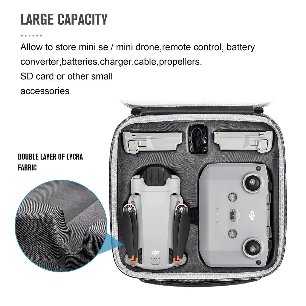 Storage Bag Carrying Case Handbag Remote Controller Battery Drone Body Accessory Organizer Box Compatible For Dji Mini 3 Pro
