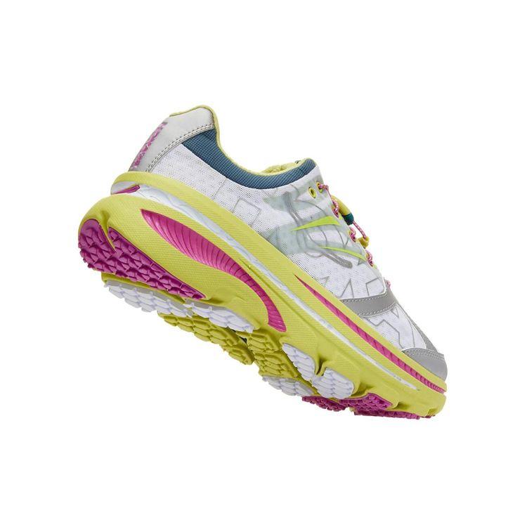 HOKA ONE ONE Breathable Non-Slip Lightweight Low-Top Sports Shoes Women Sneakers Yellow Pink 1107790-LSSP