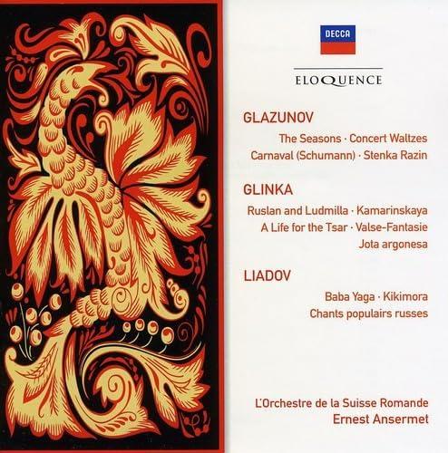 

CD GLAZUNOV, GLINKA, ANSERMET; OSR - Glazunov: Seasons / Glinka: Ruslan DECCA4800038 Japan Music Others Used