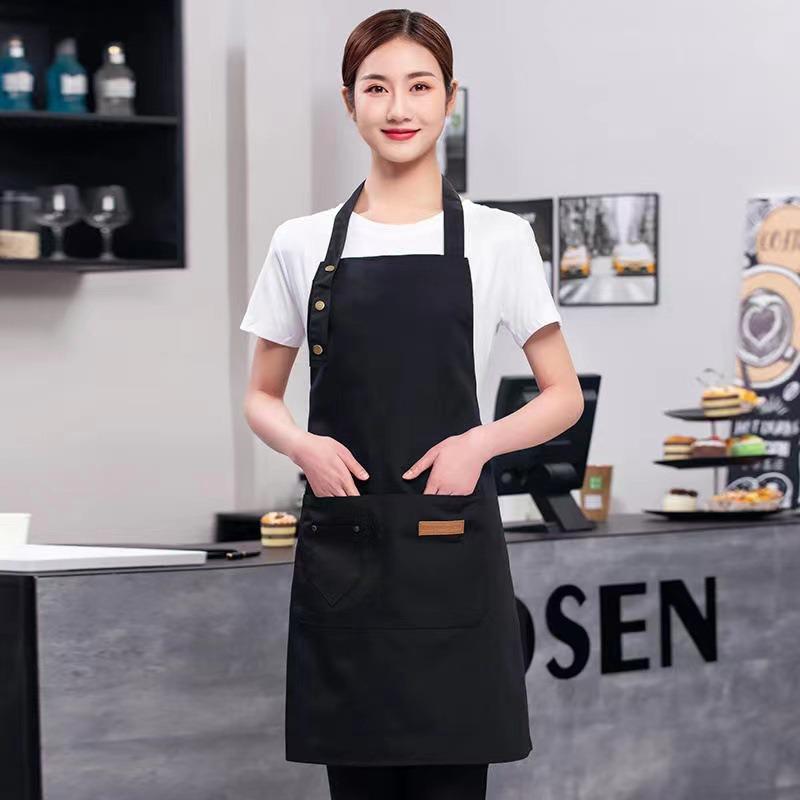 Waterproof Polyester Kitchen Apron - Adjustable, Stain-Proof, and Dirt-Resistant for Household & Catering Use