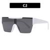 Damen Herren Vintage Retro Brille Unisex Big Frame Sonnenbrille Brillen