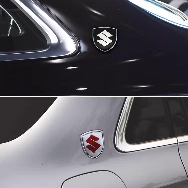 3D Metal Styling Badge Car Body Fender Decoration Shield Stickers For Suzuki Swift Jimny Vitara Samurai Baleno Alto Antelope SX4