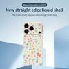 For iPhone 17 Pro Case Floral Bow Pattern Printing Straight Edge TPU Phone Back Cover