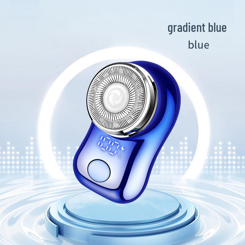 FH060-3 Electric Mini Razor: Intelligent Display, Double Ring Blade, Portable Beard Trimmer for Men