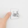 2 PCS Stainless Steel Adhesive Hook Silver Towel Hook Practical Coat Hook  Home Supply