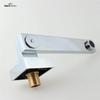 Solid Bass Wall Outlet Wall Mounted Shower Spout Bath Tub Shower Mixer Faucet Spout Filler 180 degree Folding