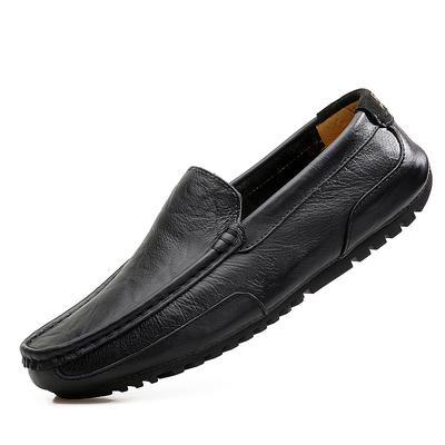 Cheap Moccasins for Men  Leather Shoes Lazy Shoes Casual Leather Shoes Blue Spiked Loafers