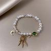 Classic Fashion Butterfly Pearl Pendant Bracelet For Women Exquisite  Lucky Cuff Bracelet Anniversary Gift Luxury Jewelry New