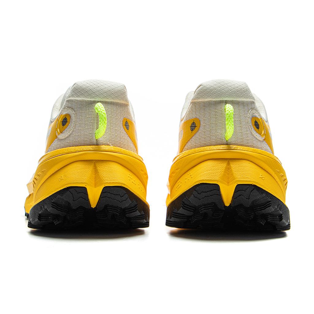 New LiNing De Lu Slip Resistant, Abrasion Resistant, Cushioning, Rebound Low Top Trail Running Shoes Women's Beige Yellow ARNV010-1