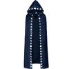 Plus Size Halloween Hooded Cloak - Medieval Renaissance Cape (5 Colors) for Cosplay and Performance