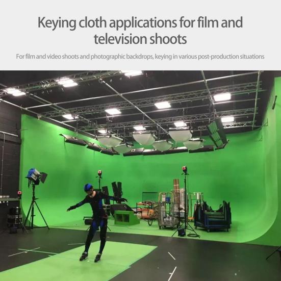 Green Screen Backdrop Double Thickness Non-fading Soft Opaque Washable Short Video Props Vertical