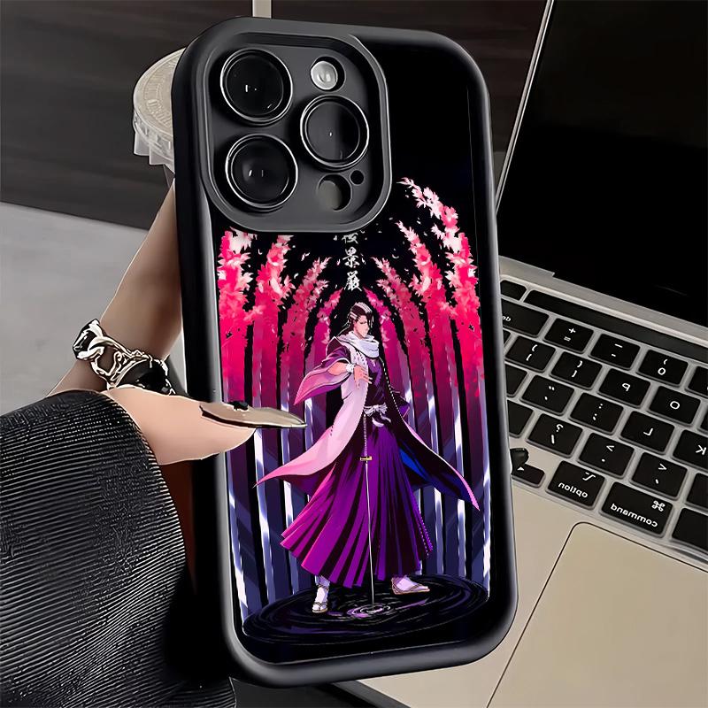 Phone Case for iPhone 17 Air 16E 15 16 Pro Max Bleach Kuchiki Byakuya Cover 14 Plus 13 12 Mini Soft Shell Silicone Fundas
