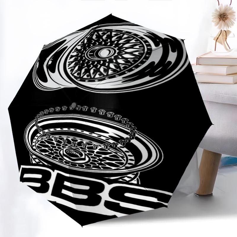 BBS Wheels: Precision Style Folding Umbrella 8 Paraphenoid Bones Suitable for All Seasons Sun Umbrella Outdoor Travel