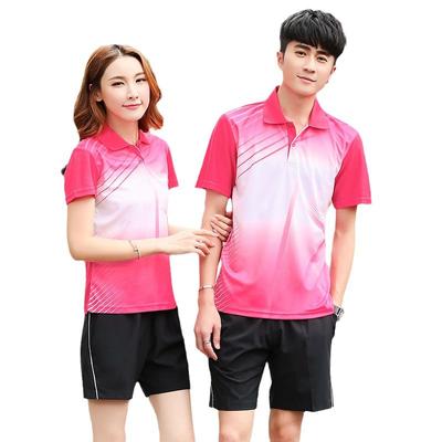 Sommerliches Freizeit-Sportset für Herren und Damen, schnelltrocknendes, kurzärmeliges, zweiteiliges Freizeit-Sportset