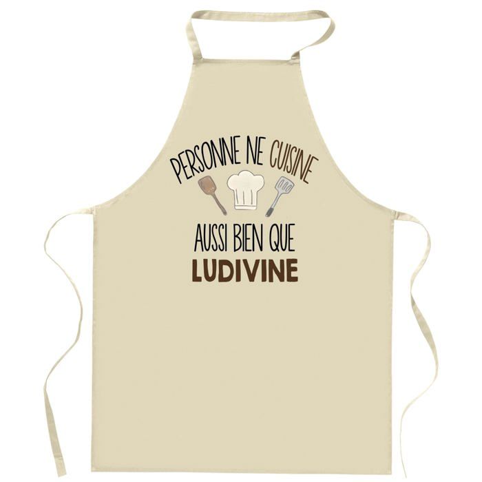 Tablier de cuisine - Planetee - Coton résistant - Impression bretonne - Liens ajustables