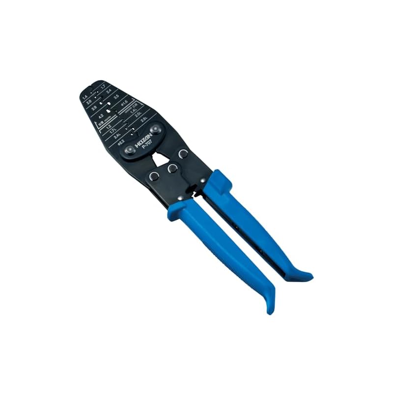 

HOZAN P-707 Crimping Tool (for Open Barrel Contacts) with Crimping Pliers, 15 Different Sizes of Dies, Fits a Wide Range of Terminals