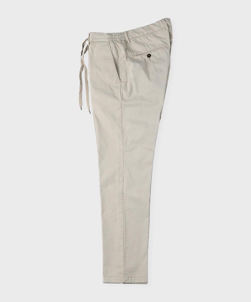 PANICALE Beige Elastic Cotton Pants