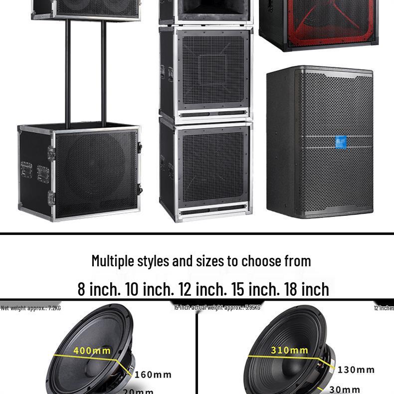 10, 12, 15, 18-inch KTV Subwoofer & Mid-bass Treble Pro Home Audio Speaker