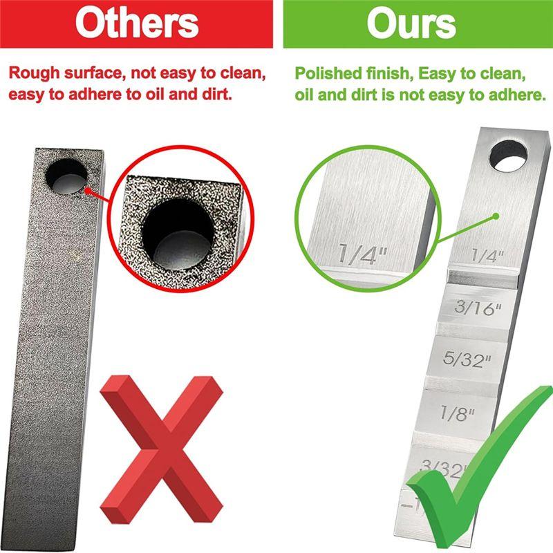 AEE4-Pipefitter Tools,2130 Small Pipe Spacer Wedge Stepped Guage (3/4 X 4Inch),Pipe Fitting Tool For Pipe Spacing Welding
