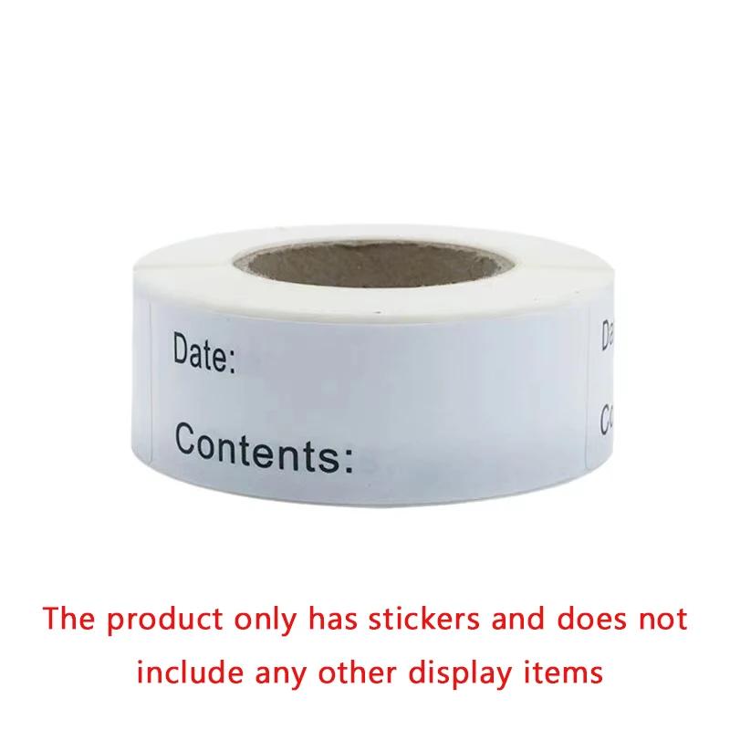 1 Rulo Tarih Etiketleri Çıkartmaları Yemek Saklama Etiketleri Tarih İçerik Ev Mutfak Ambalaj Çeşniler İşaret Tarih Çıkartmaları Etiketler