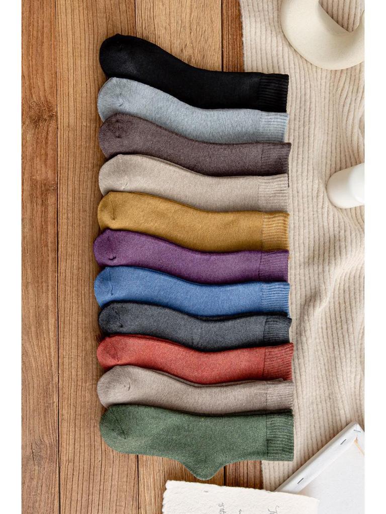 Unisex Mid-Tube Plüsch dicke Socken für Herbst/Winter - warme Frottee lange Socken