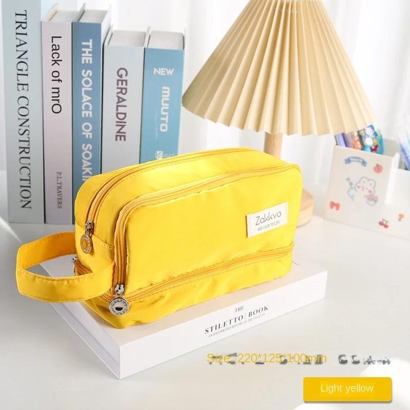 Velkokapacitní taška na tužky Estetické školní pouzdra Dívka Kawaii Držák na psací potřeby Taška Dětské pouzdro na tužky Studentské školní potřeby