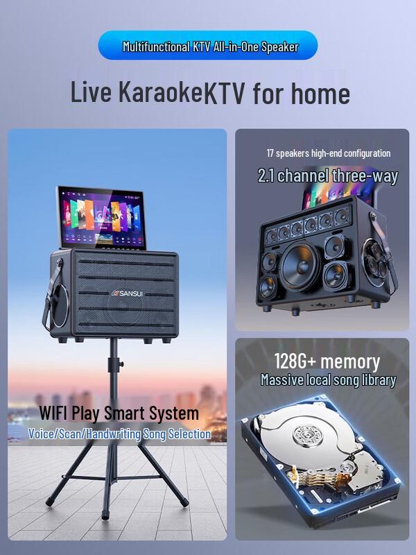 SANSUI All-in-one KTV & Outdoor Speaker System