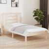 Vidaxl Bed Frame Without Mattress, 90X200 Cm, Solid Pine Wood