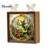 Romantic Warm Light Decor DIY Acrylic Puzzles Night Light, Hand-Assembled Jigsaw Lamp with Butterfly Decor, Atmosphere for Room Creative Handmade LED