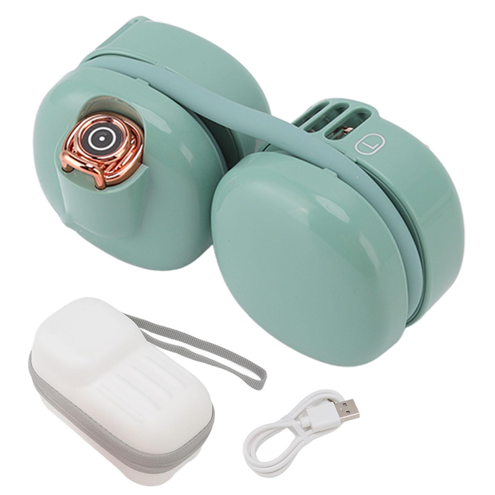 USB-зарядка шейный вентилятор с двумя вентиляторами Hands Free Super Airflow Light складной портативный шейный вентилятор для зелёный
