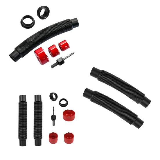 Spojovací hadice k dešťovým sudům Spojují 2 sudy na dešťovou vodu Sada pro nepropustné spojení dešťových sudů Hadice Těsnění a děrovky pro venkovní sudy na dešťovou vodu