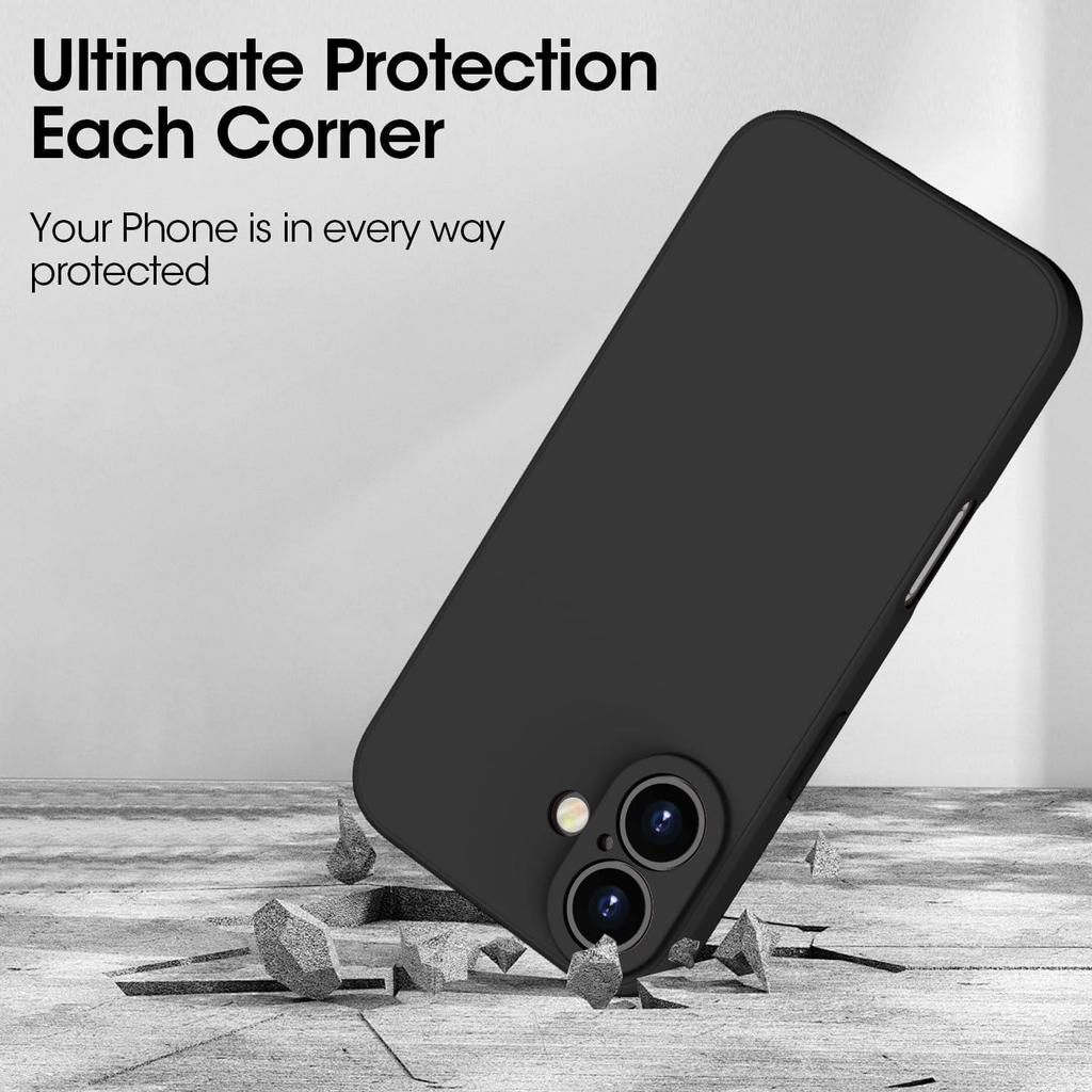 Liquid Silicone Case for iPhone 17 16 15 14 13 12 11 Pro Max 12 Mini iPhone 16 Plus 16e 17 Air Soft Protective Anti-drop Cover
