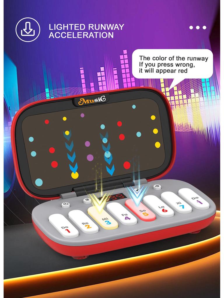 Rhythm Master Music Game: 7-Mode Pocket Piano Puzzle Toy for Kids