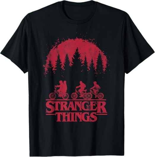 Футболка Stranger Things Велосипеды 120