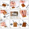 Metal Double Cap Rivets Stud Round Spike Nail With Tool Kits For Shoes Bag Belt Leathercraft Repair Clothing Garment Accessories
