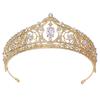 Vintage Crown Hair Accessory Elegant Princess Rhinestone Tiara Exquisite Bride Silver Crown  Party