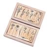 Plant Flower Wood Rubber Stamp for Diary Scrapbooking Painting Card Making
