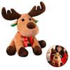 Adorable Christmas Elk Plush Toy Soft And Cuddly Deer Plushie Doll For Festive Decor