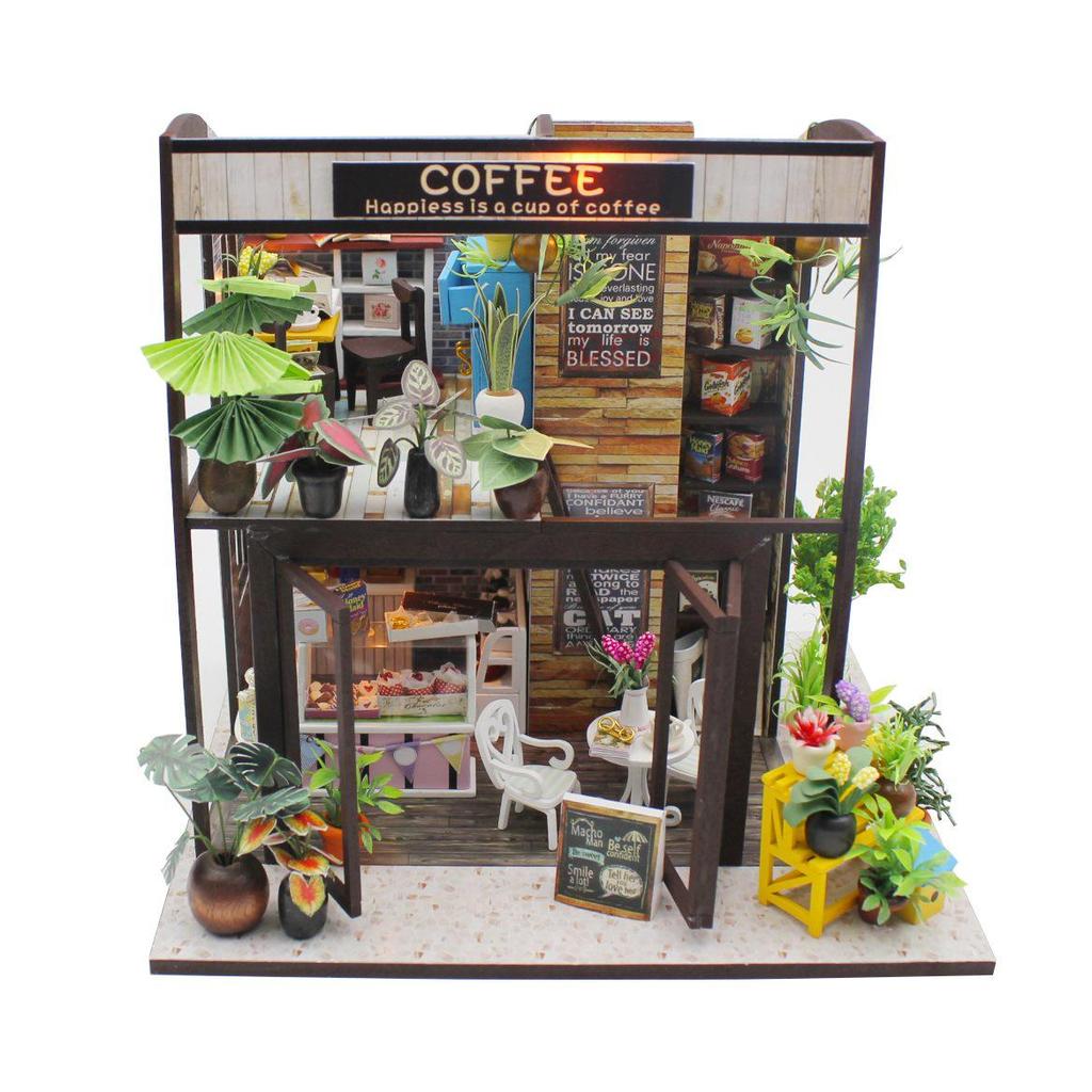 Handmade DIY Mini Cabin Puzzle Dollhouse - Educational Birthday Gift Toy