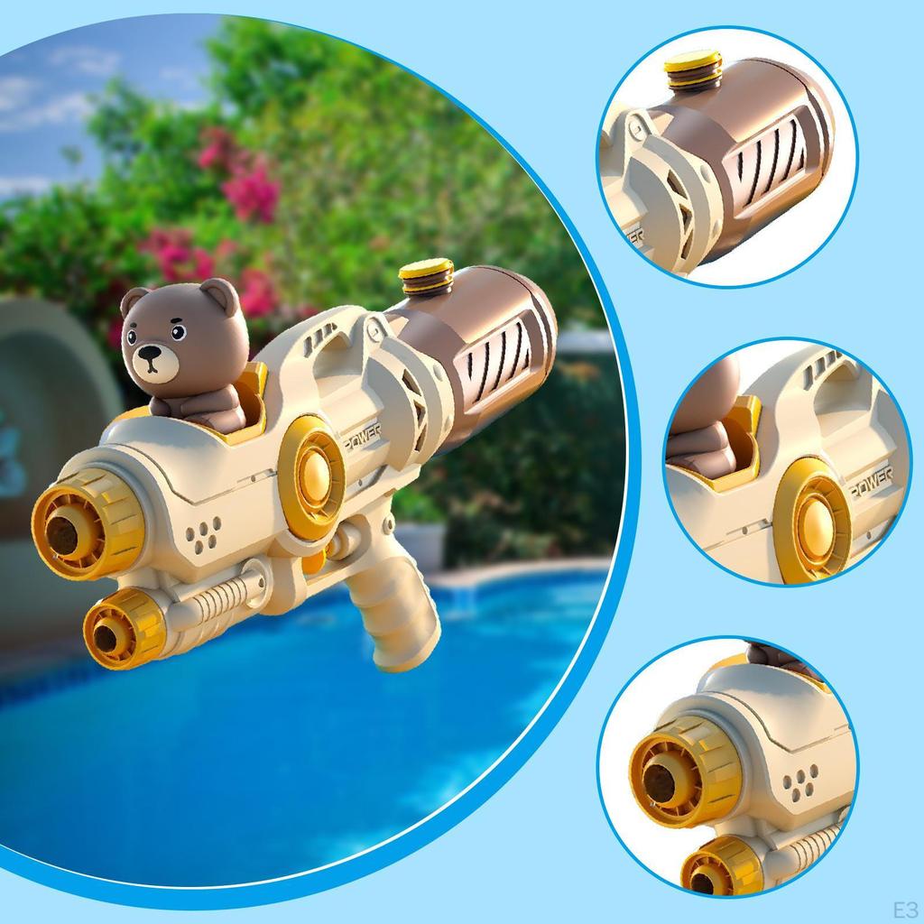 500ml Water Tank Toy for Outdoor Fun with 5-8M Range And Nozzle